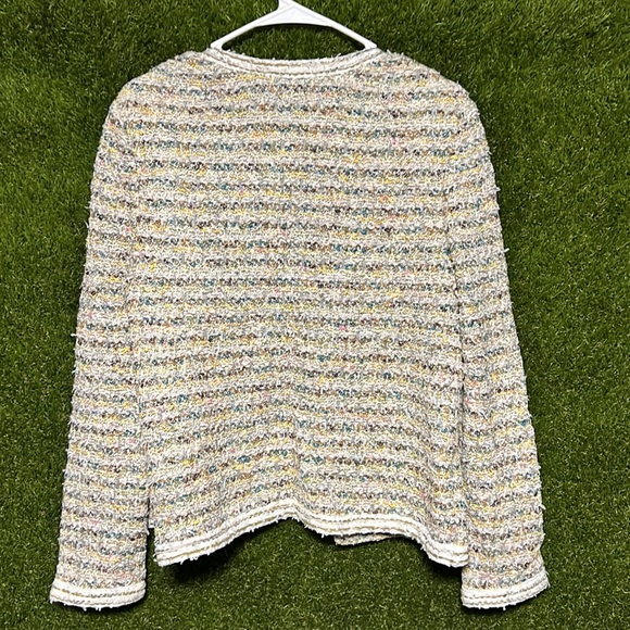 ⭐️ ST. JOHN Soft Paper Eyelash Tweed Knit Jacket - Picture 5 of 7